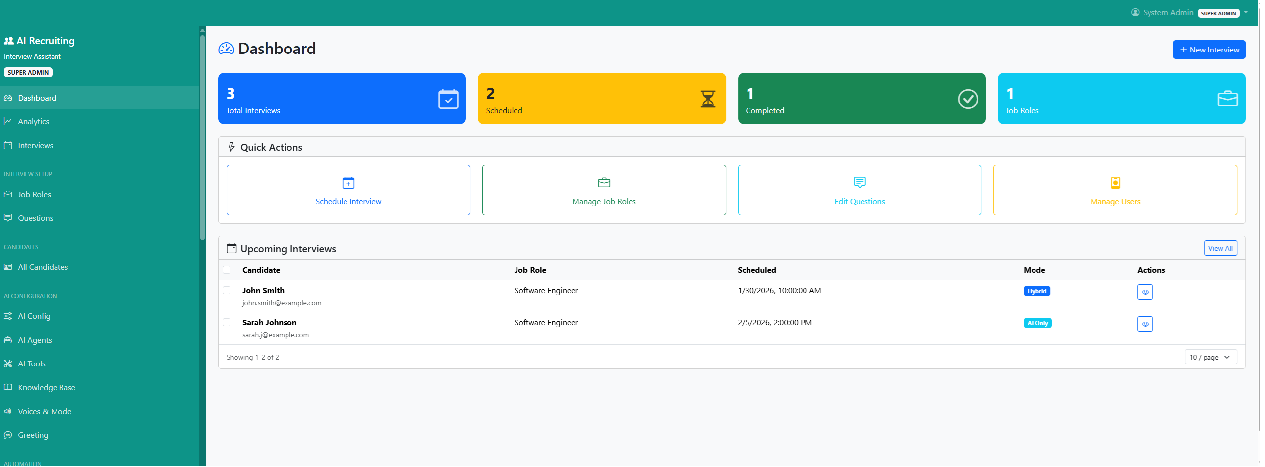 Recruiting AI Backend